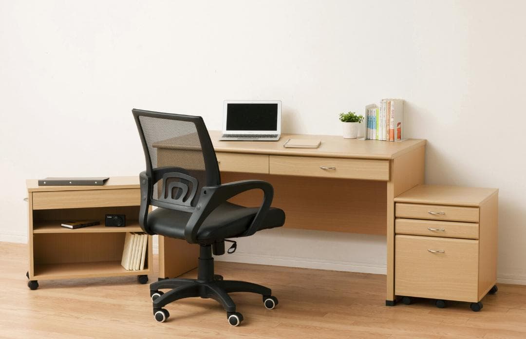 システム　デスク　チェスト　ラック　３点セット　機能的　キャスター付き