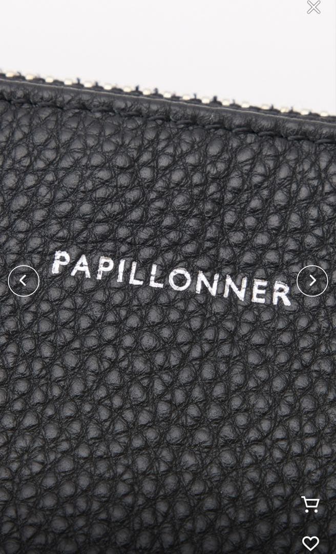 めめさま専用　スリムレザーショルダーバッグ　ブラック