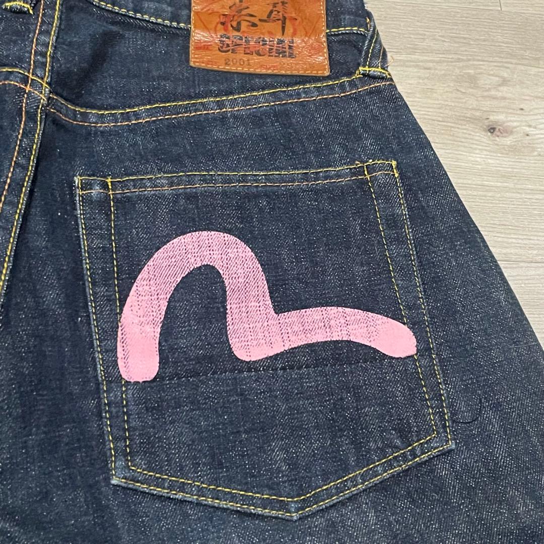 サイズ29 ピンクカモメ 朱耳 赤耳 裾上げなし 2001 エヴィス エビス