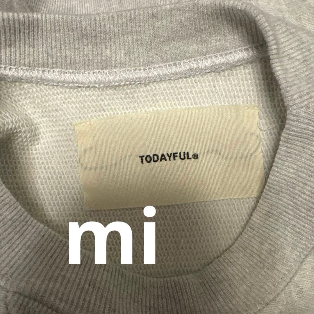 TODAYFUL Cropped Sweat Pullover ライトグレー