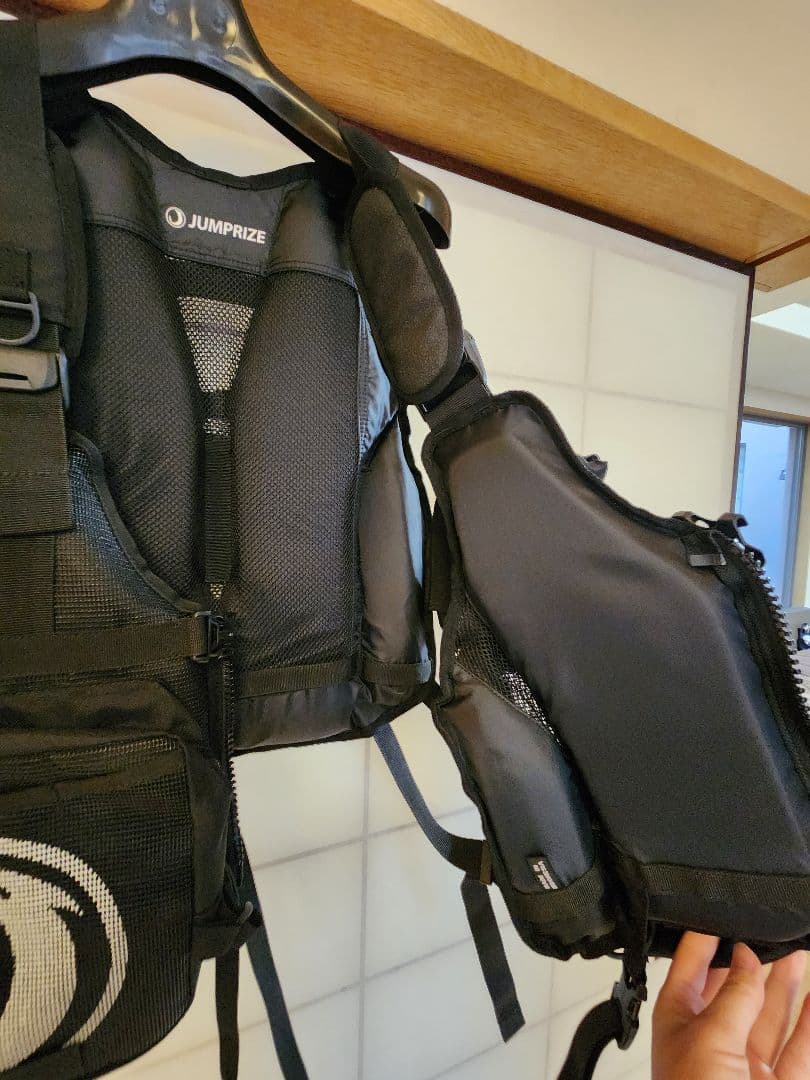 JUMPPRIZ ブラック フィッシングベスト