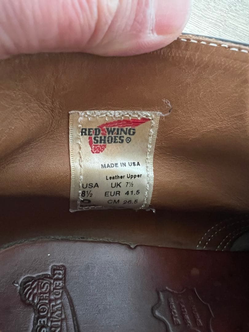 レッドウィング　ポストマンシューズ　チャッカ　26.5 US8h 9196