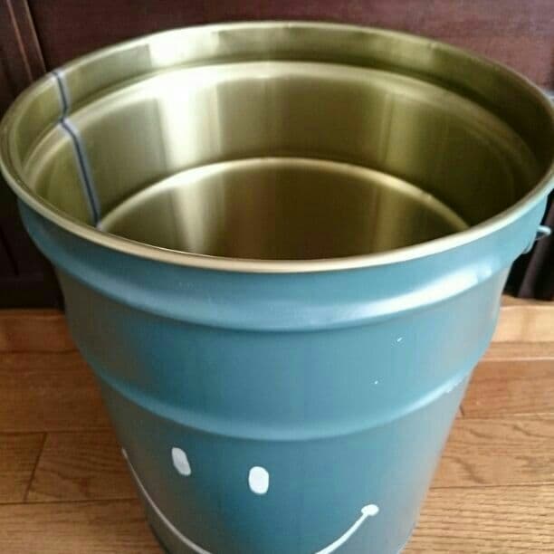 sold!! ハンドメイド ペール缶 ニコチャン スマイル