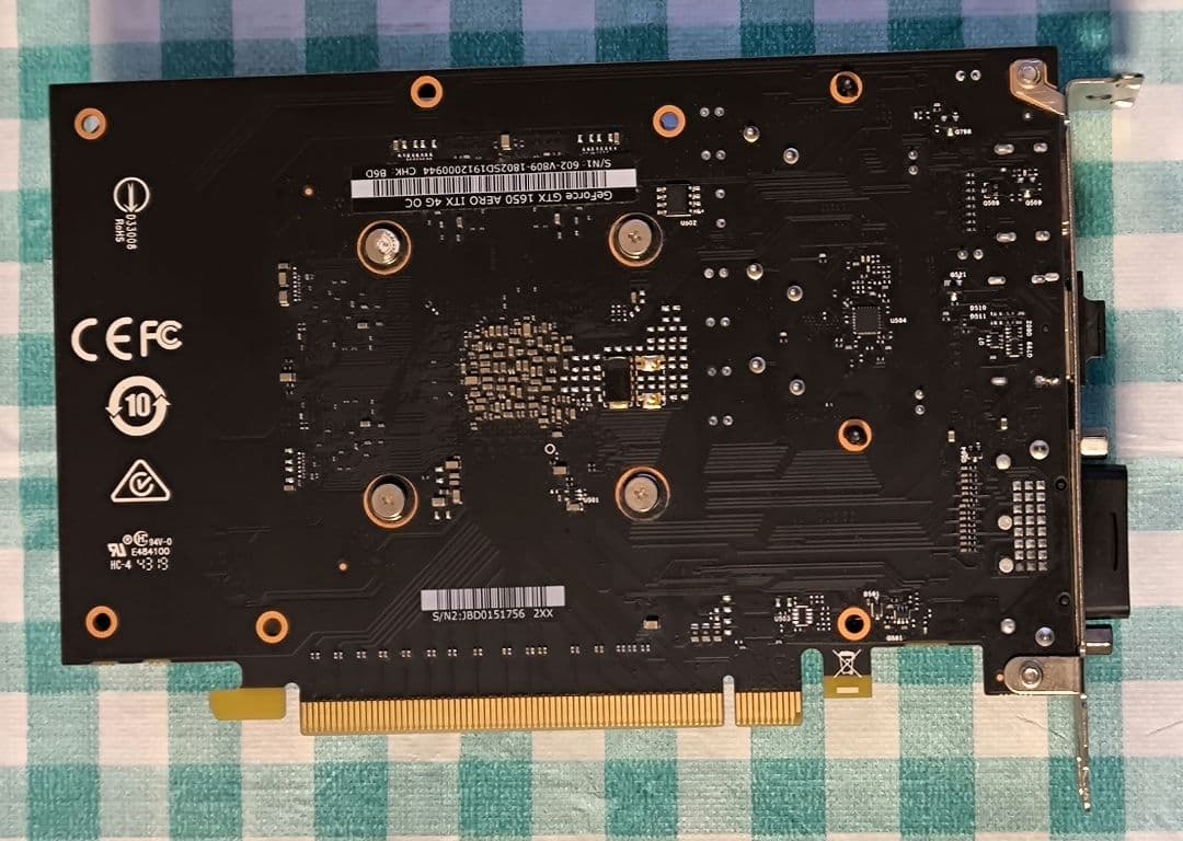 MSI GeForce GTX 1650 AERO ITX 4G OC。