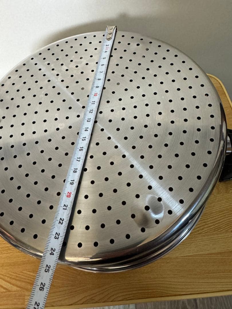 Queen深型鍋　ステンレススチール 蒸し器