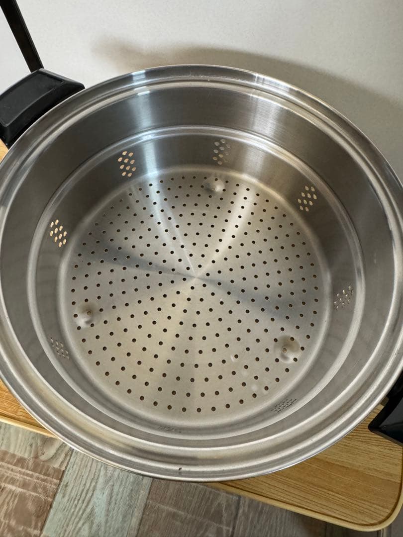 Queen深型鍋　ステンレススチール 蒸し器