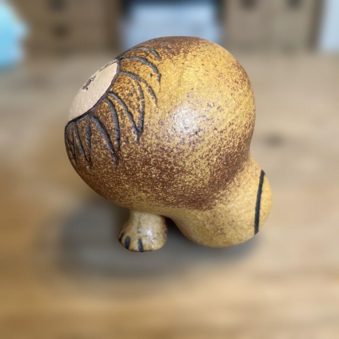 リサ ラーソン　ライオン置物　セミミディアム 小さなライオンのおまけ付き