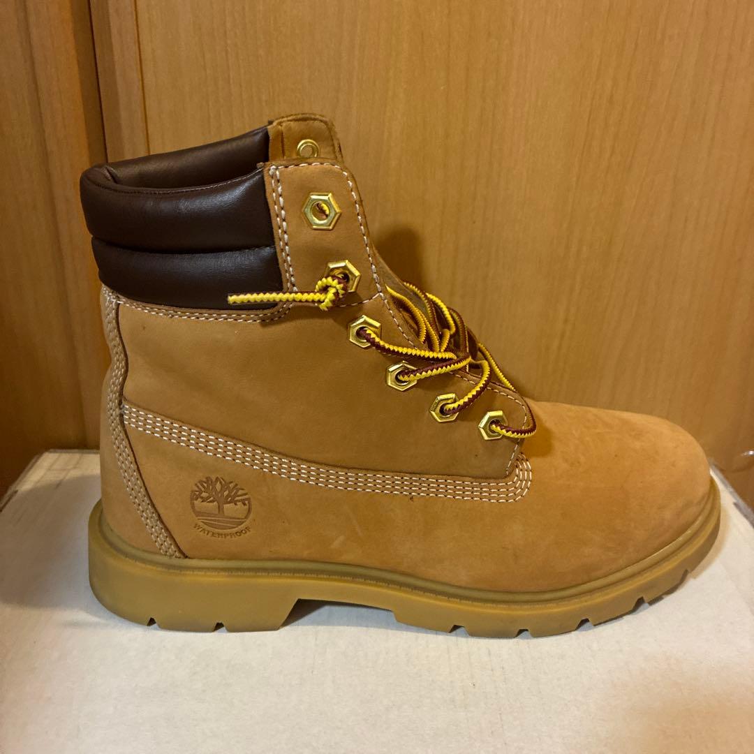 Timberland ベージュ ワークブーツ ハイカット　23.5㎝