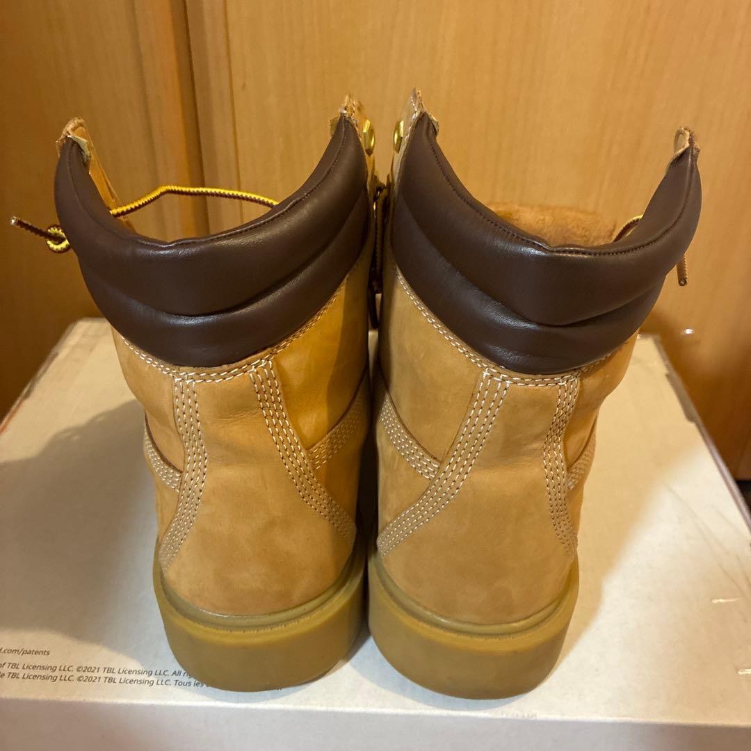 Timberland ベージュ ワークブーツ ハイカット　23.5㎝