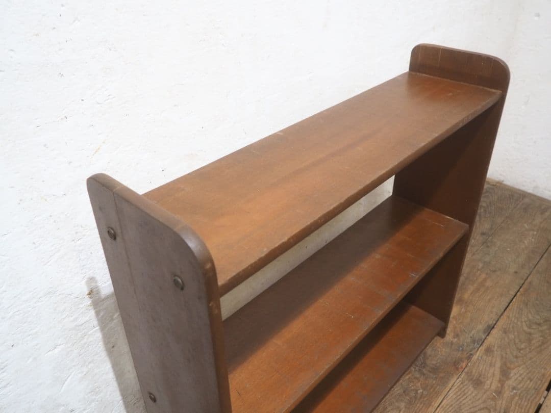 1380 薄型 レトロなディスプレイラック　飾り棚　陳列棚　本棚　ブックケース