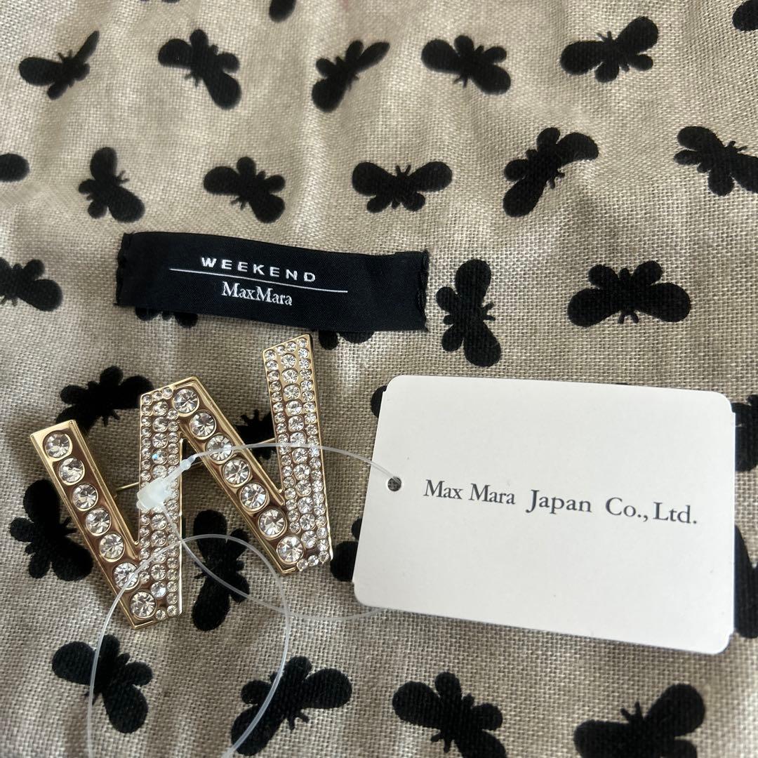 新品未使用MaxMaraブローチW