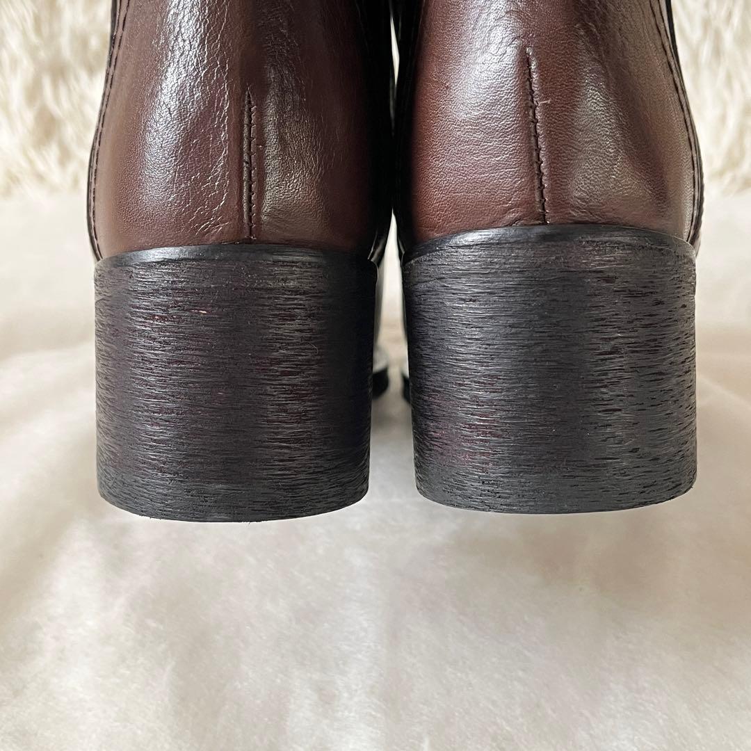 ⭐️未使用級⭐️　ファビオルスコーニ　ロングブーツ　ジョッキーブーツ　ブラウン