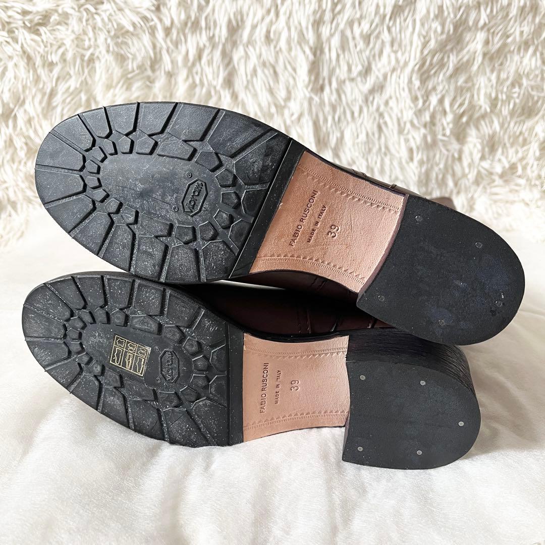 ⭐️未使用級⭐️　ファビオルスコーニ　ロングブーツ　ジョッキーブーツ　ブラウン