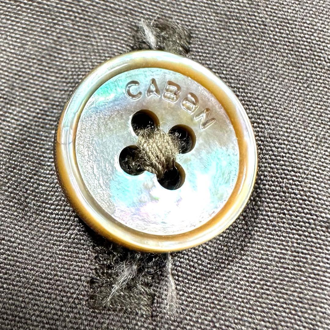 CABan コットンシルクタイプライター ランダムダックシャツ ブラウン