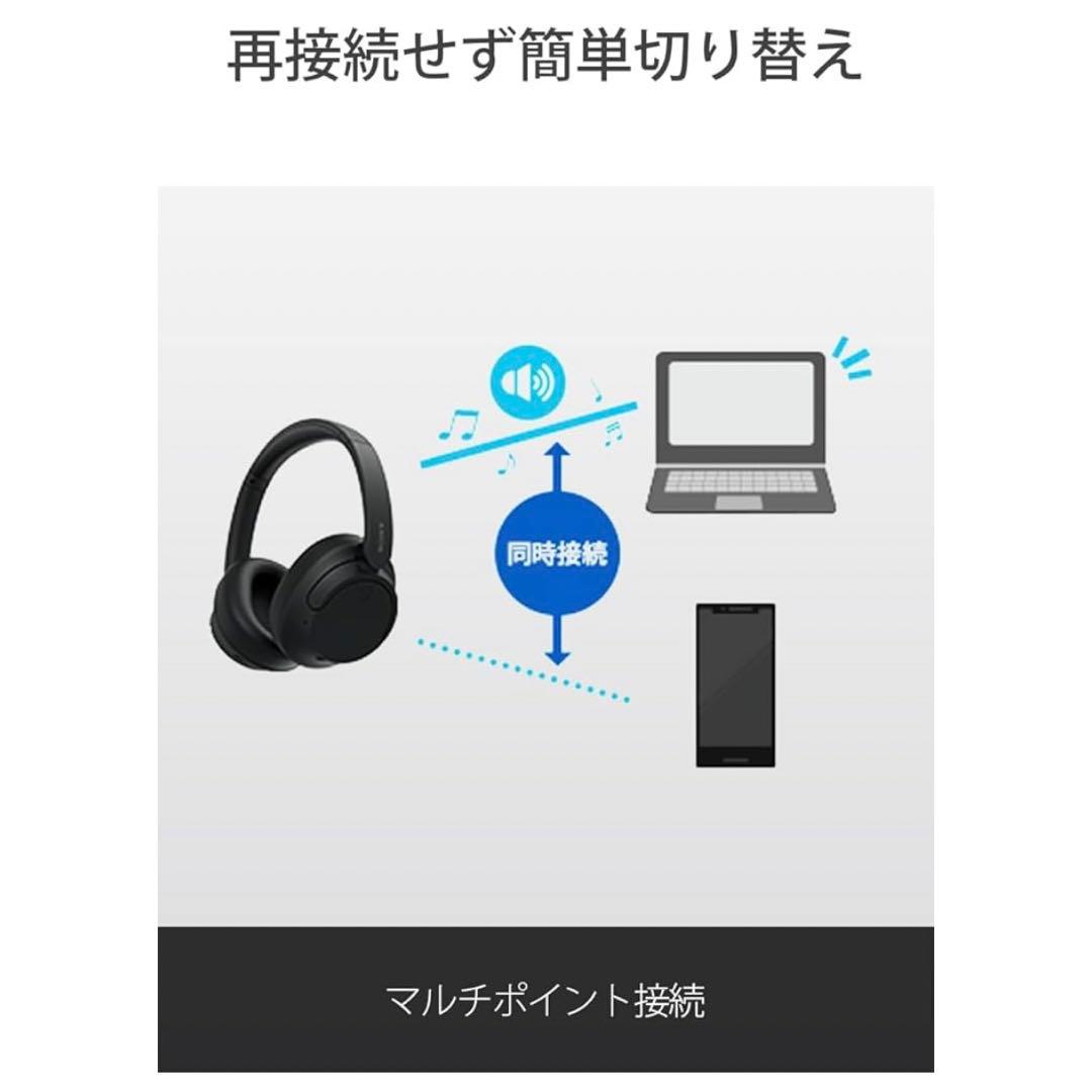 【美品】ソニー ワイヤレスノイズキャンセリングヘッドホン WH-CH720N