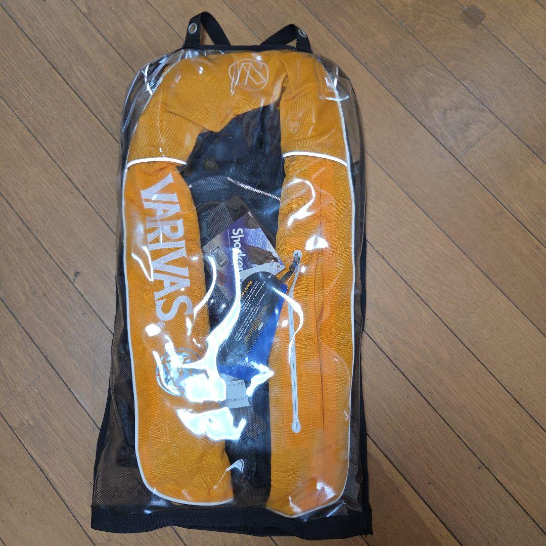 ㊴新品未使用 バリバス 自動膨張ライフジャケット タイプA イエロー 桜マーク付