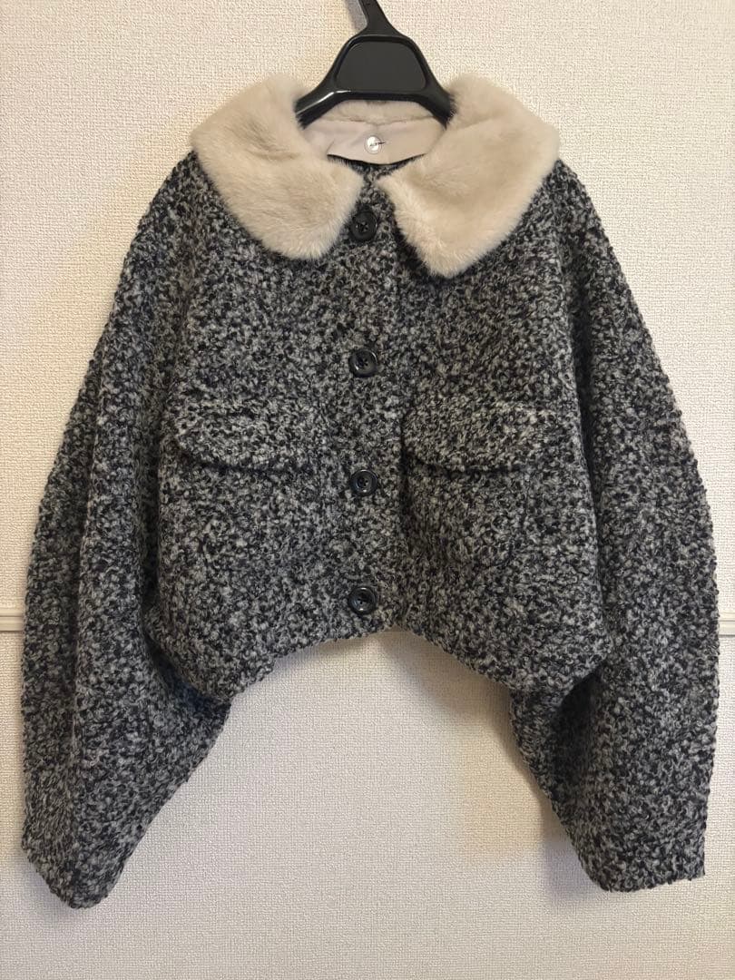 Tnewties 目と鼻と口を書き足してみた ドルマンスリーブジャケット XS