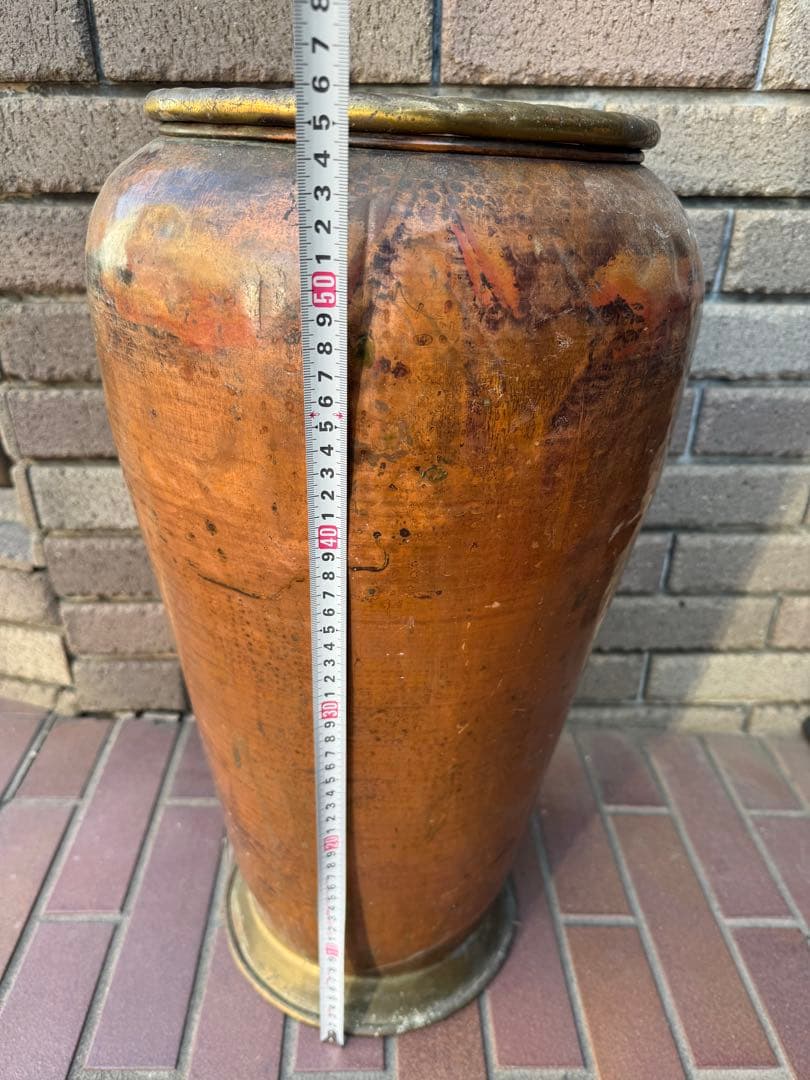 早いもの勝ち！銅　傘立て　イタリア製　ヴィンテージ　コッパー　アンティーク