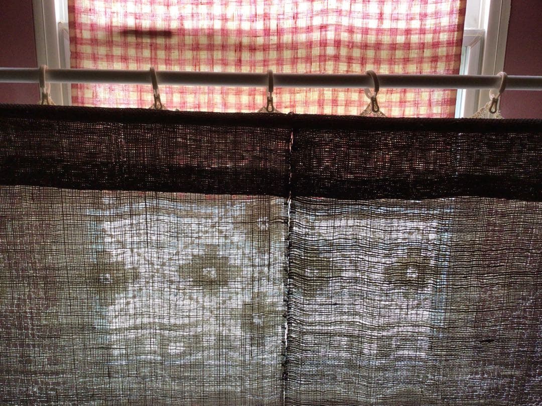 お取置中⭕️⭕️【貴重】柚木沙弥郎　麻 のれん　相撲⭕️⭕️