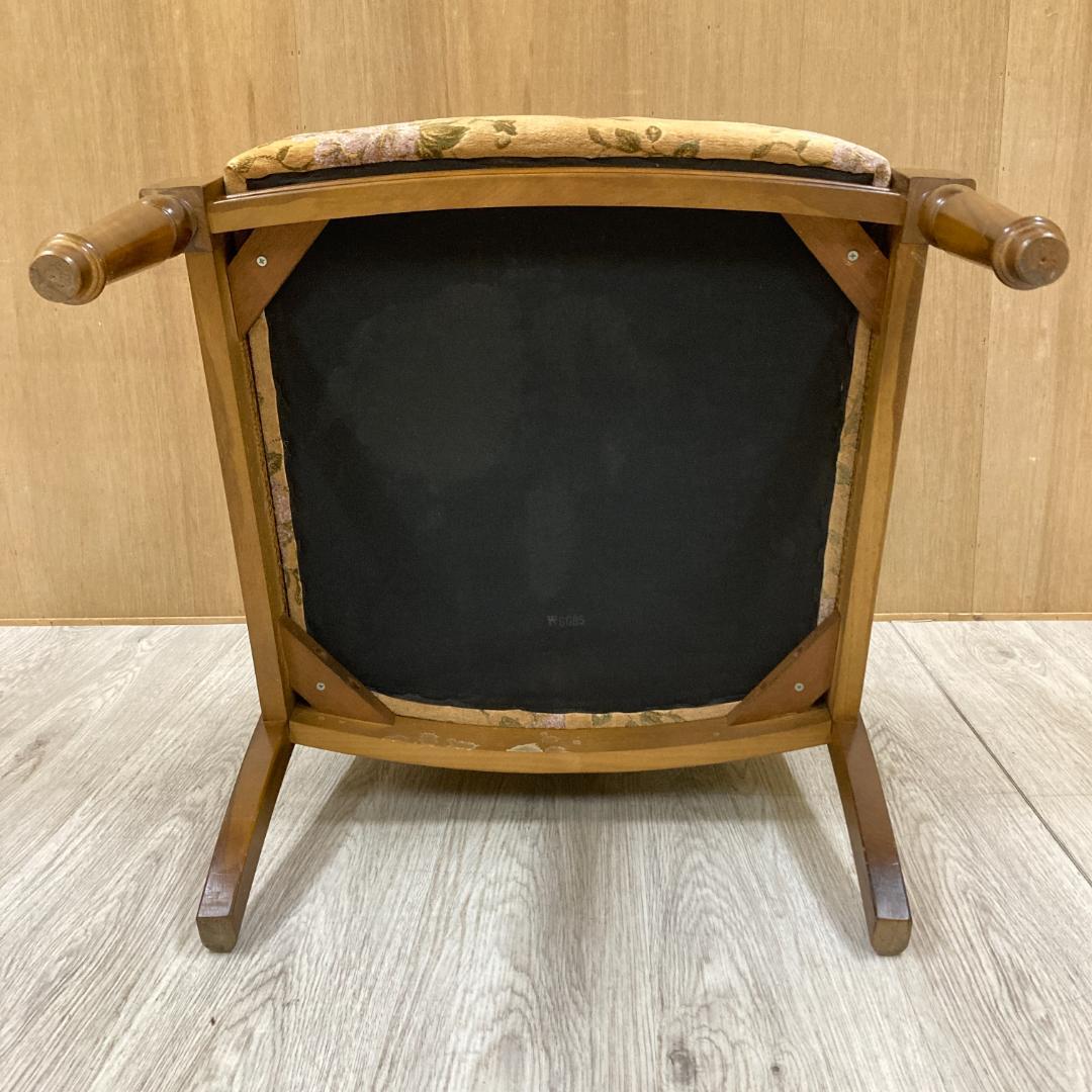 【カリモク】オールド　コロニアル アームチェア　1人掛けソファ 椅子 ①