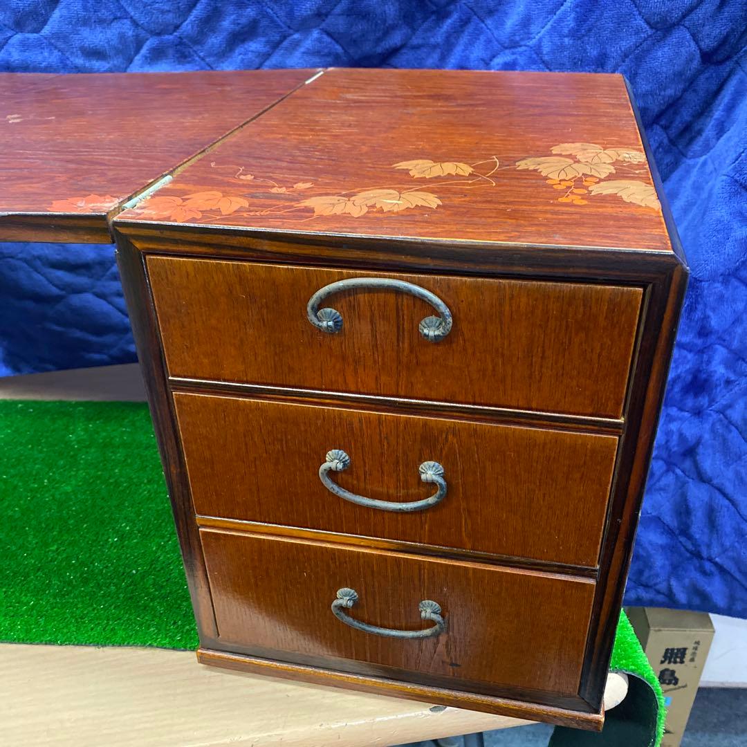 めもり　　　　　　　　　　アンティーク　木製　文机