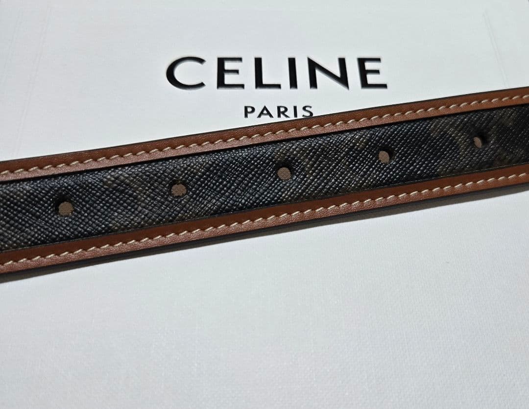 再値下げ！CELINE ミディアム 25MM トリオンフ ベルト 85