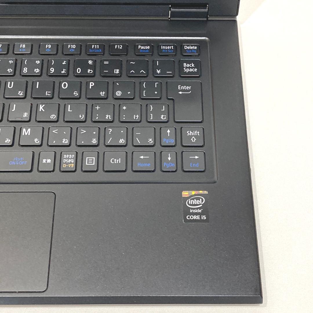 初心者向け✨快速i5・薄型・超軽量✨黒✨すぐ使えるノートパソコン◇T364-2