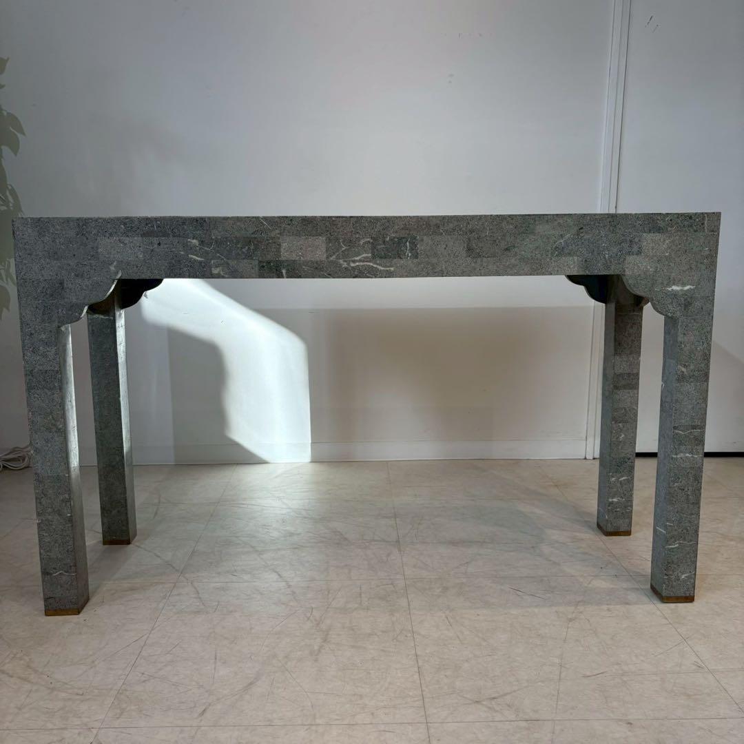 カフェテーブル　コンソールテーブル　大理石調　書斎デスク　パソコンデスク