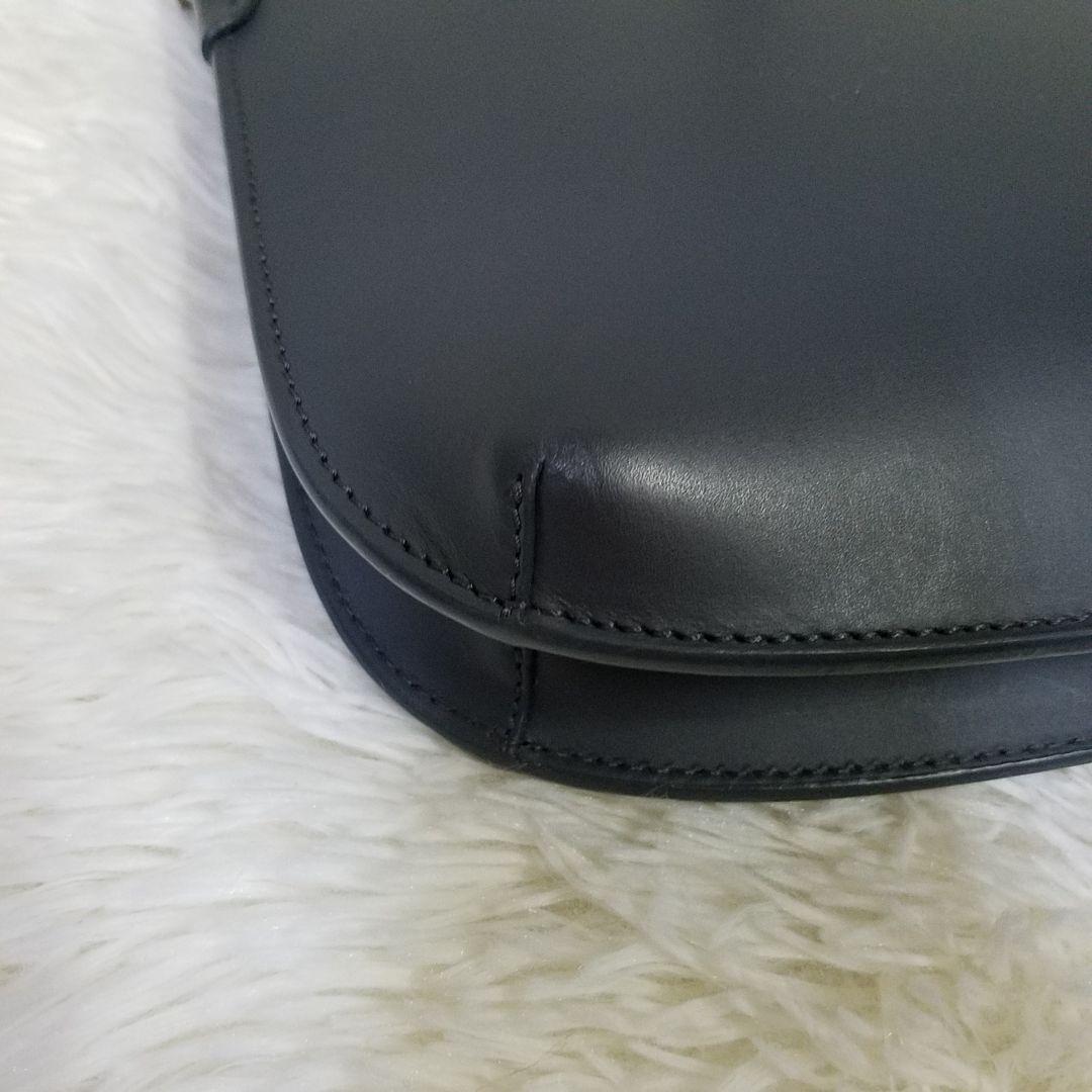 【極美品】A.P.C ショルダーバッグ ダブルポケット レザー グレー 保存袋