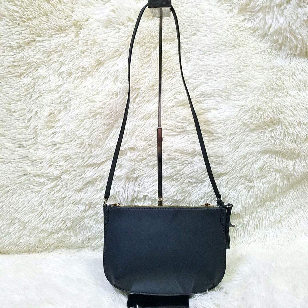 【極美品】A.P.C ショルダーバッグ ダブルポケット レザー グレー 保存袋