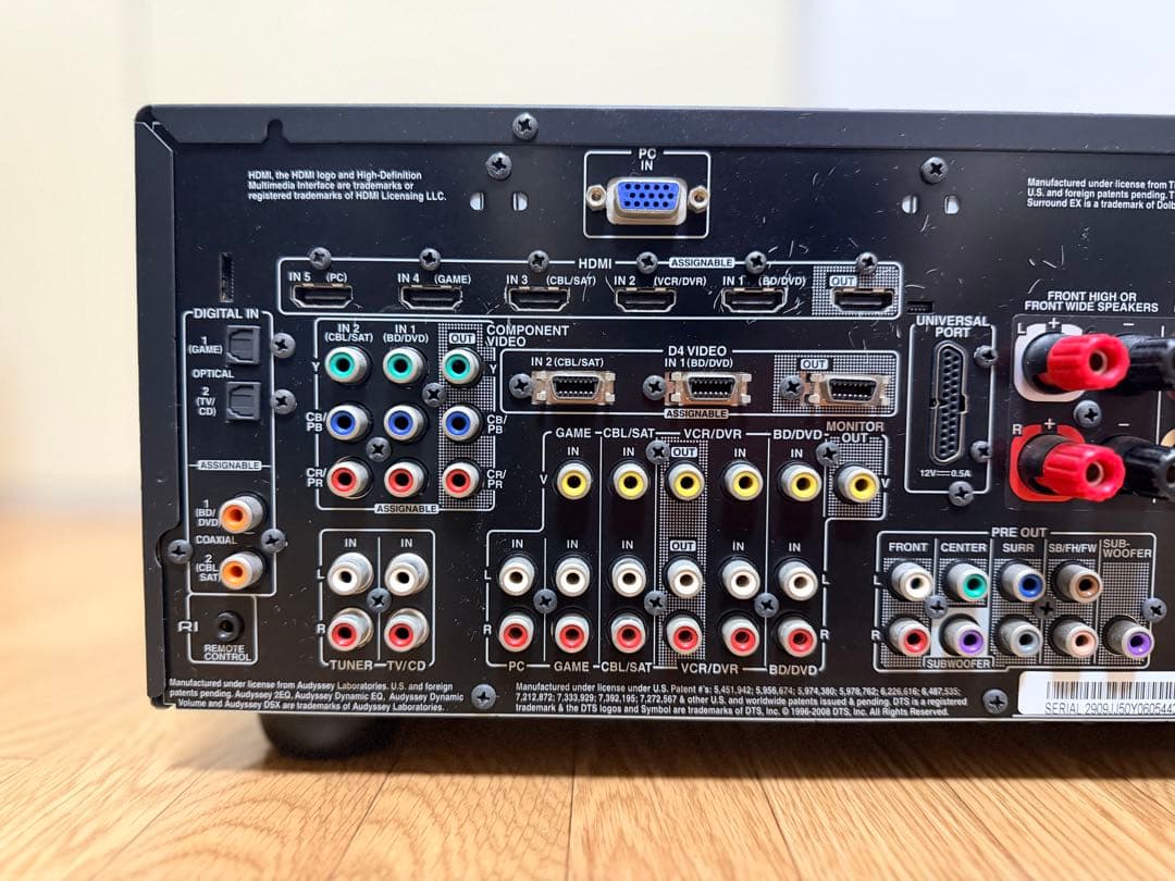 ONKYO TX-SA608(黒) 取説・純正マイク・リモコン付属　寄付充当