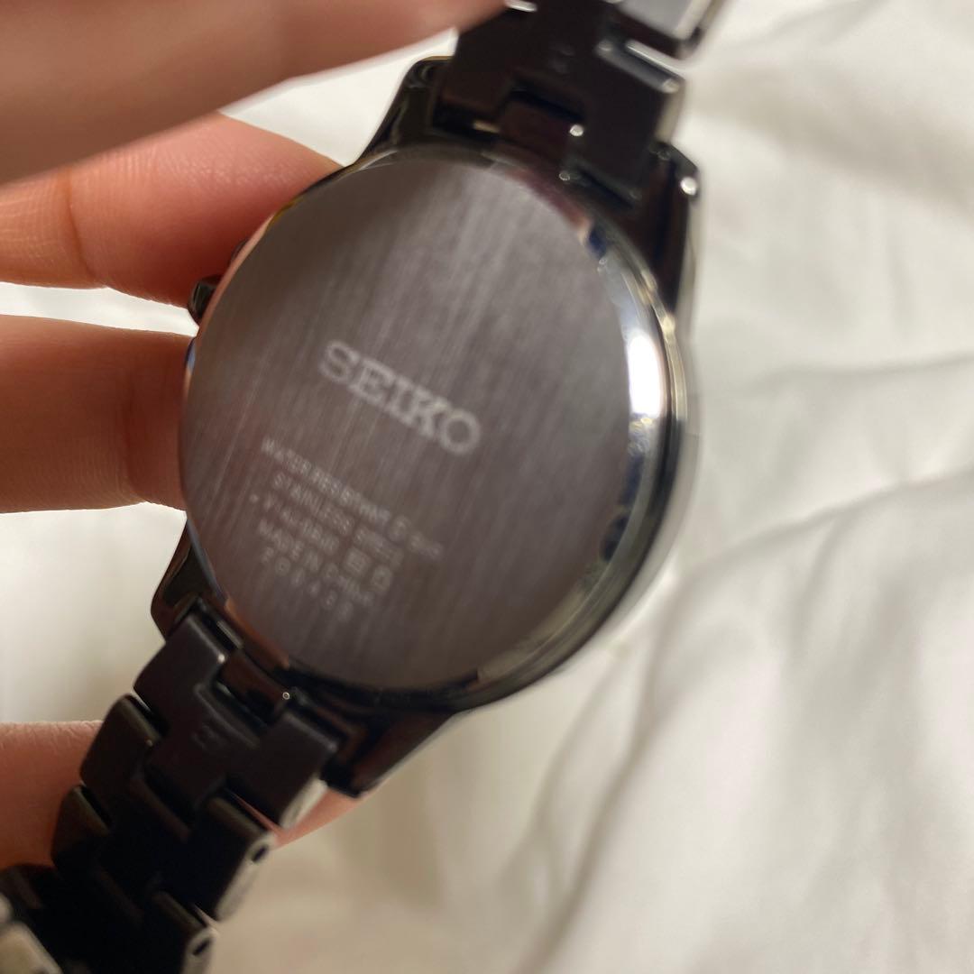 SEIKOソーラー時計　ブラック