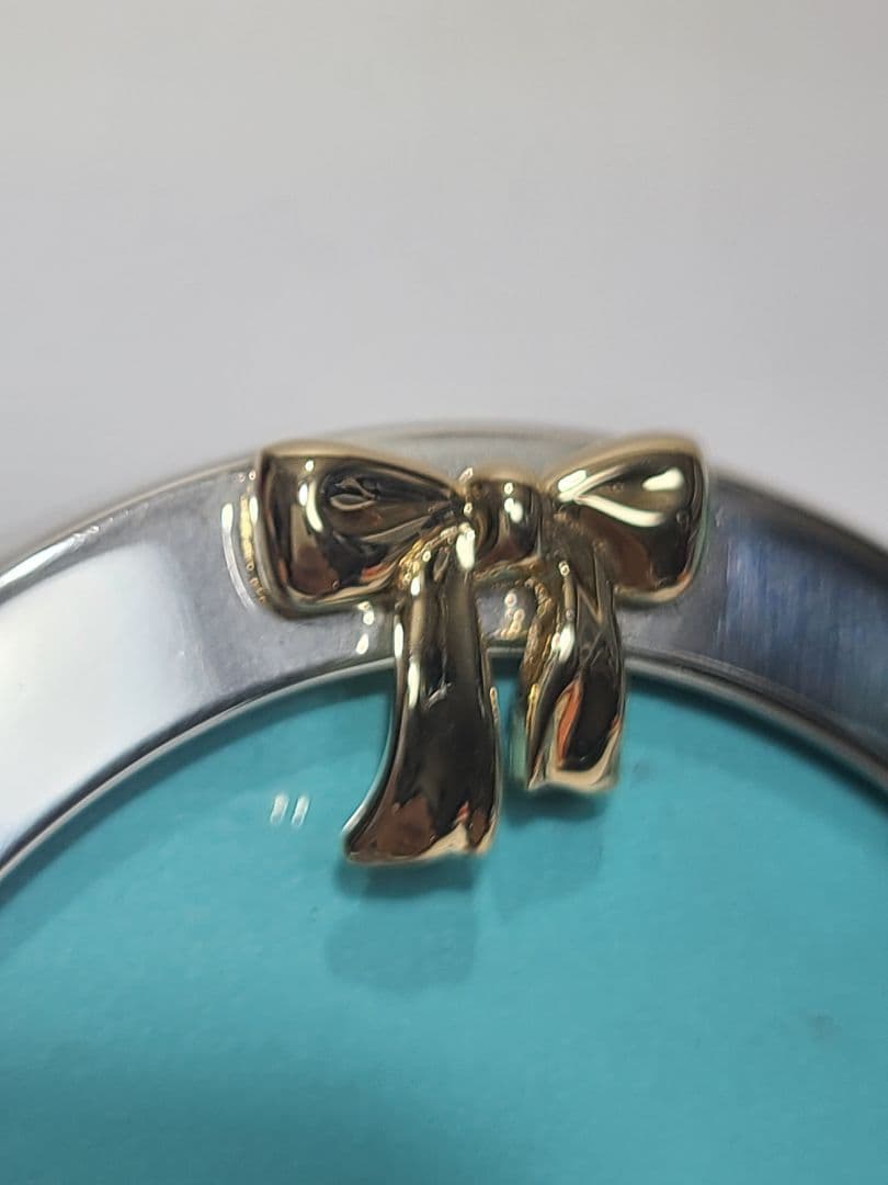 ティファニー　フォトスタンド　オーバル　リボン　925