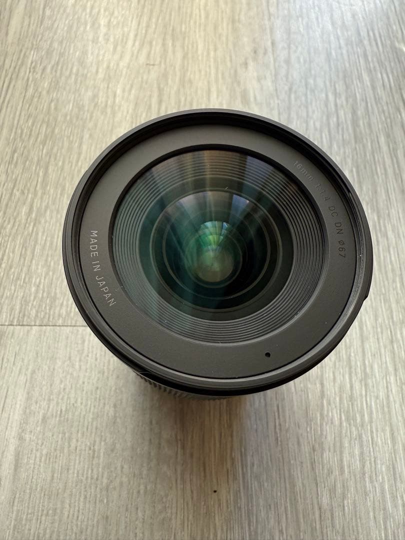 シグマ交換用レンズ16mm F1.4DC DN ソニーEマウント保護フィルター付