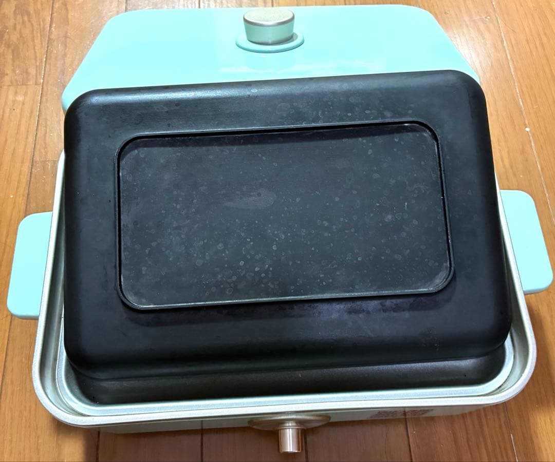 ★Lito リエット★ミントグリーン 蓋付きマルチホットプレート