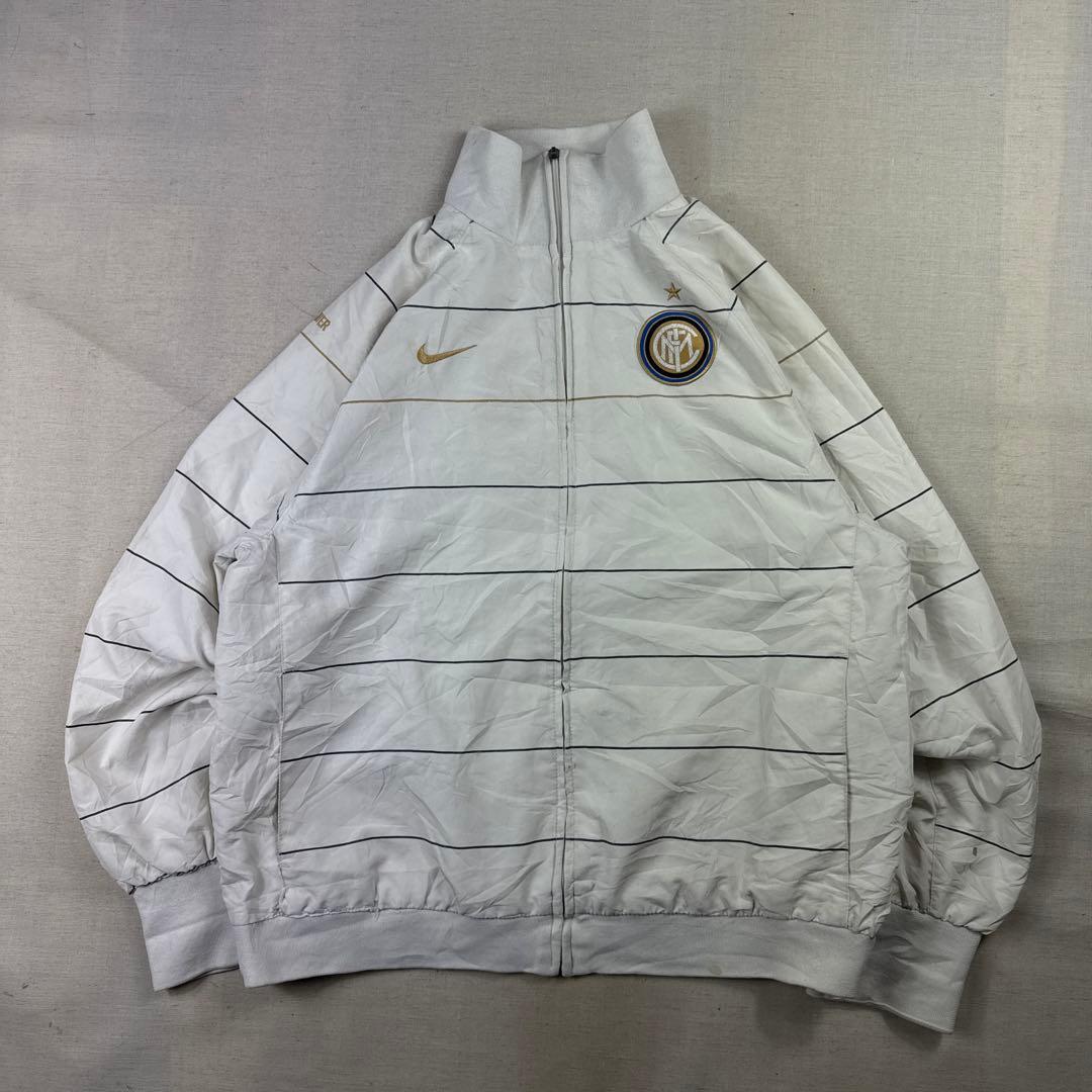 08-09 NIKE インテルミラノ ナイロンジャケット ジャージ L サッカー
