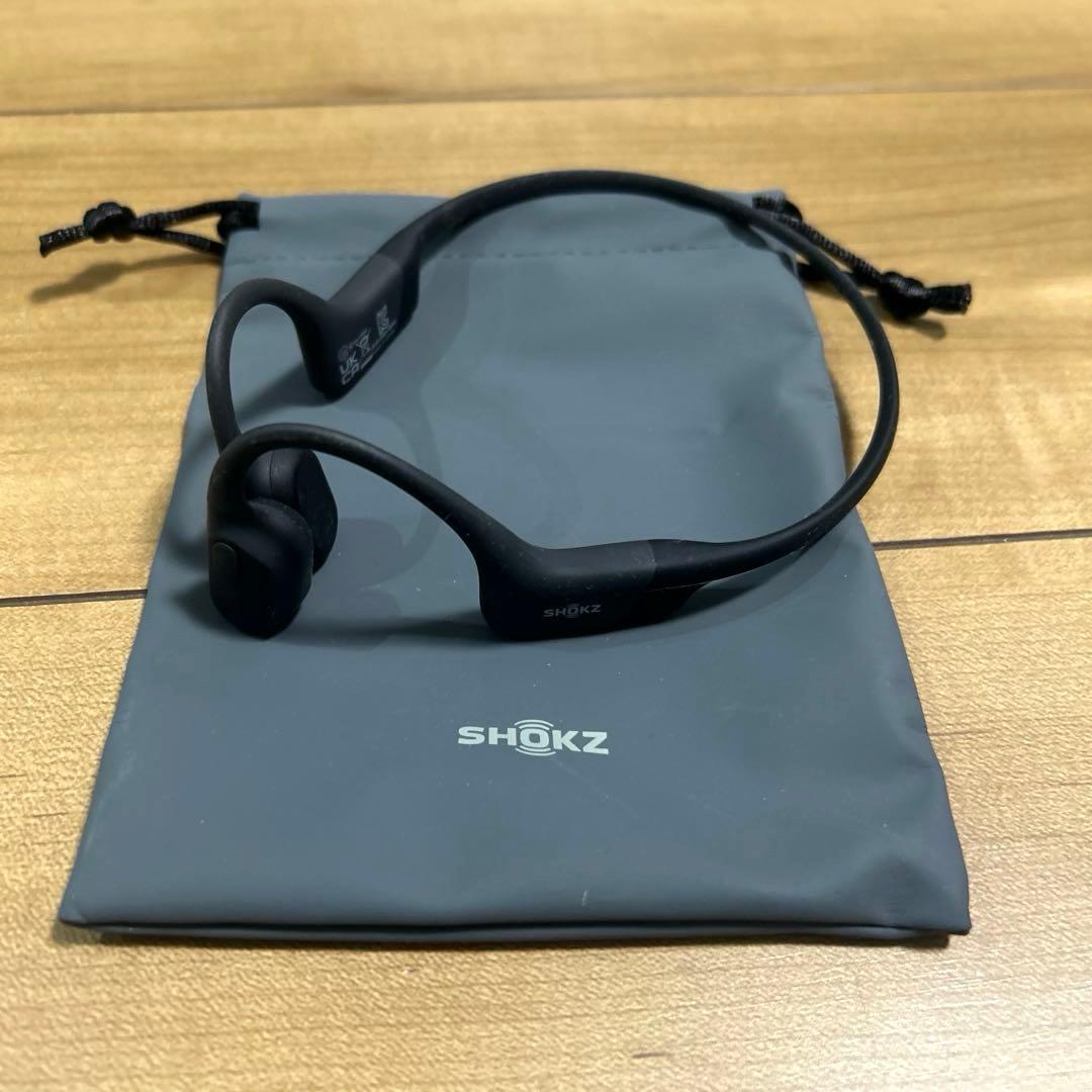 SHOKZ OPENRUN 骨伝導イヤフォン ブラック