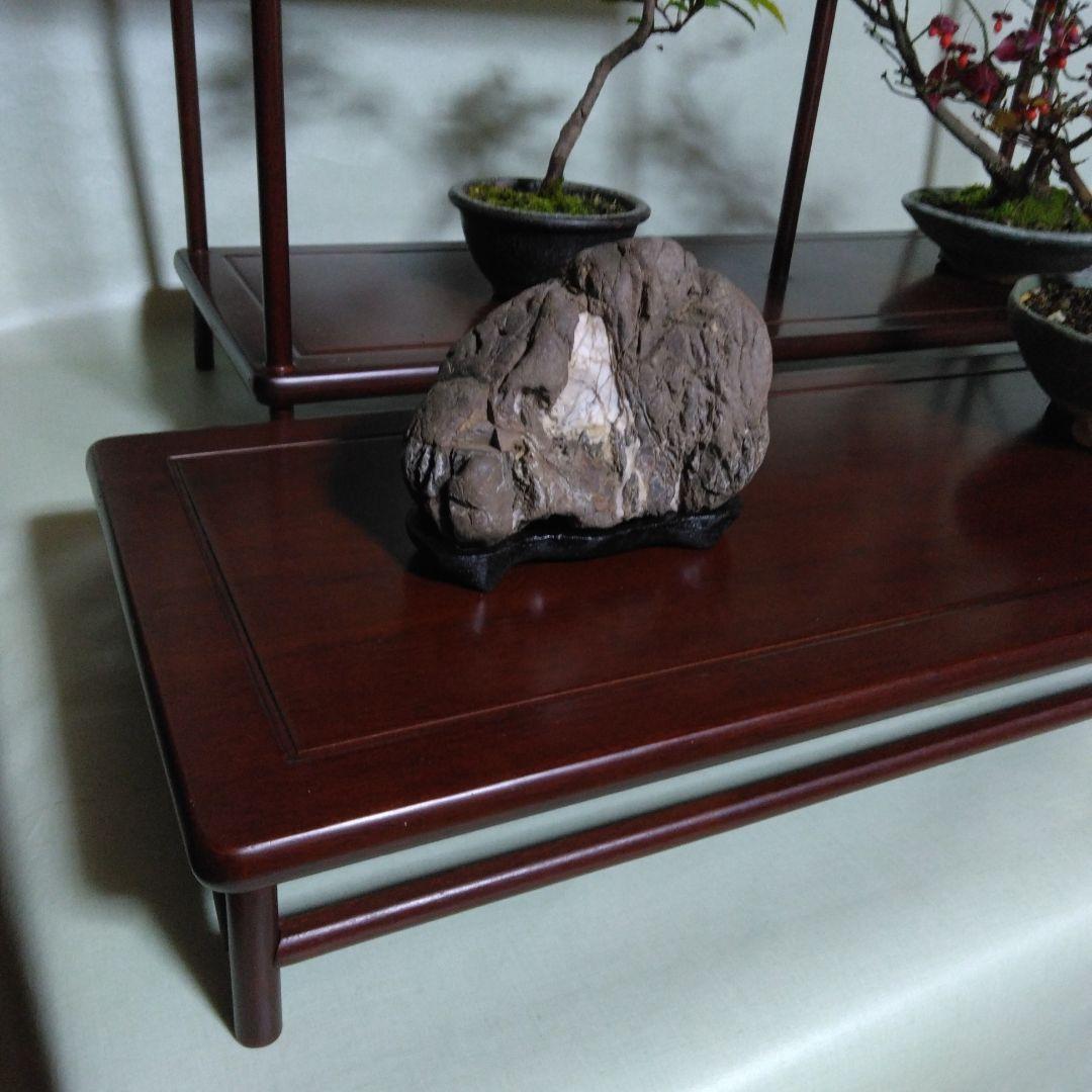 盆栽　棚飾り台　添え台付