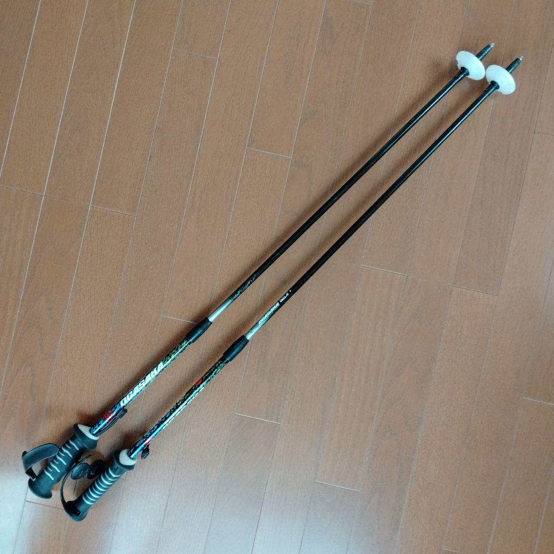 【kun　本日限り】オガサカスキー伸縮ポール 100〜123cm調整可能