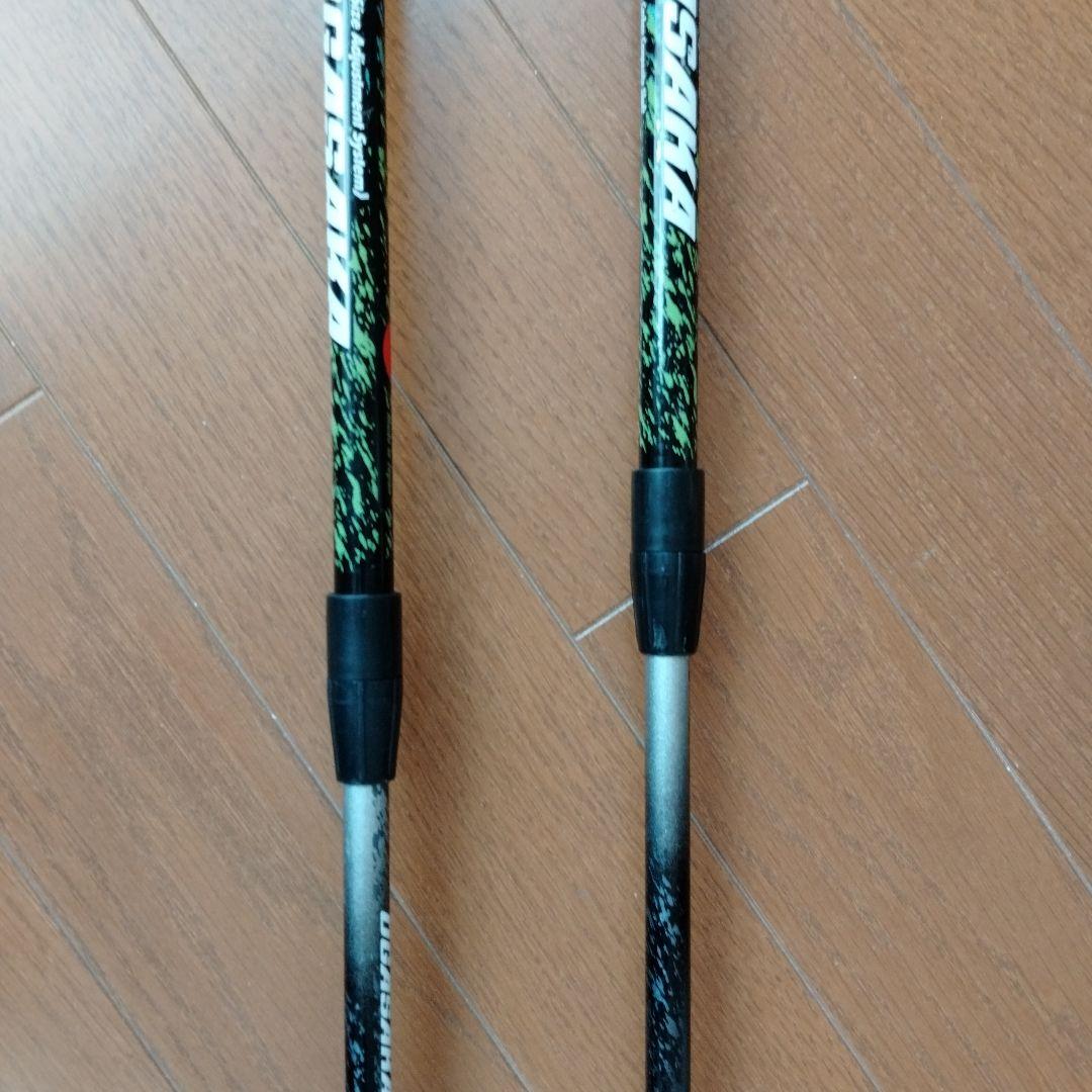 【kun　本日限り】オガサカスキー伸縮ポール 100〜123cm調整可能