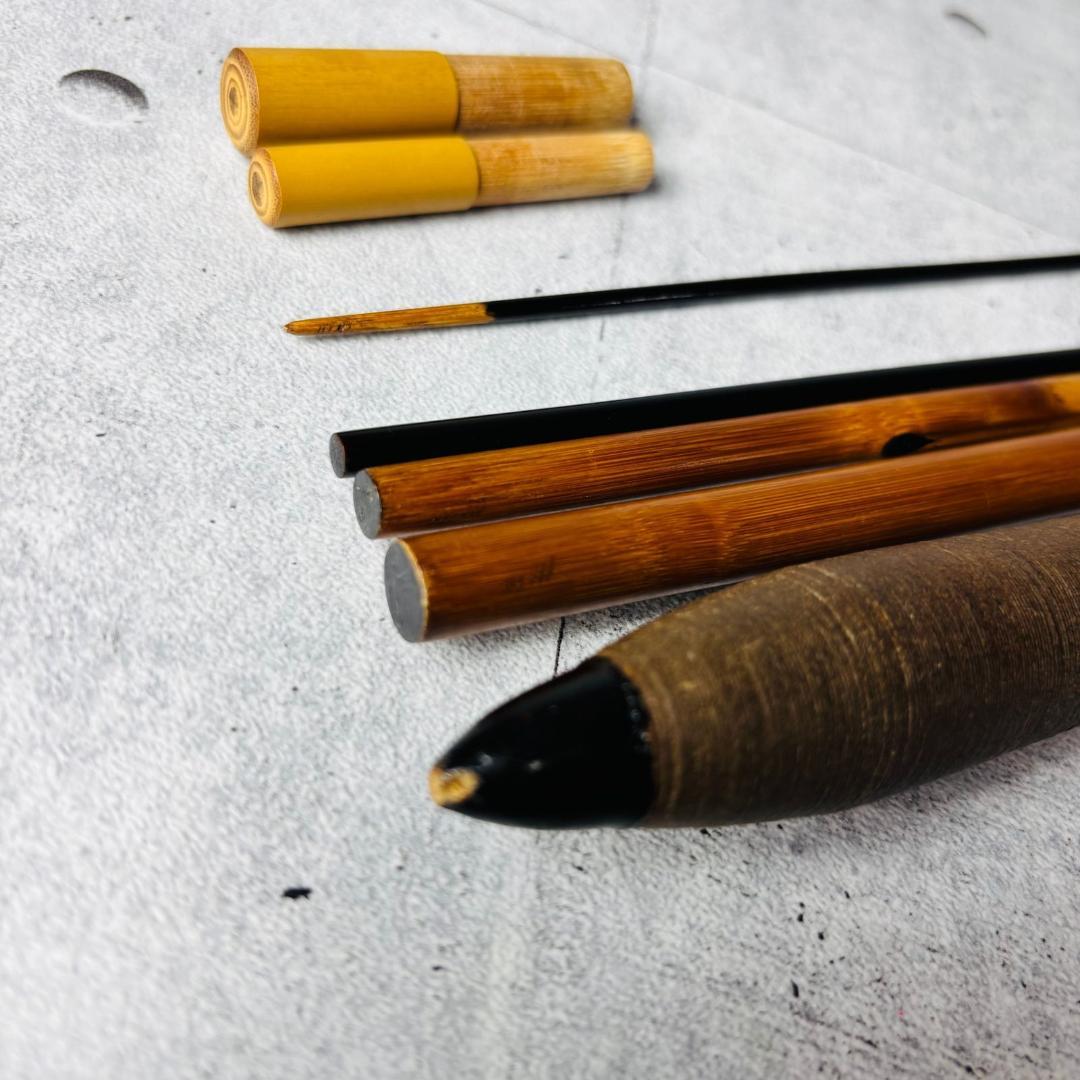 遊魚 4.5m ヘラブナ ヘラ竿 5本継 欠けなし 鮎 渓流 竹釣竿 ロッド