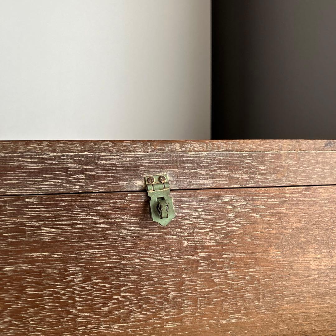 木箱 ケース ボックス 木製 レトロ 昭和 アンティーク ビンテージ 木 家具