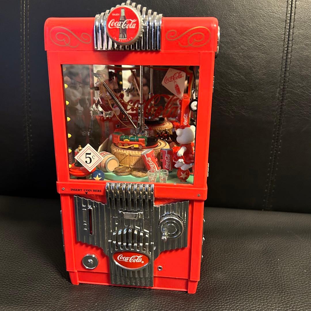 ★コカコーラ クレーンゲーム型オルゴール 貯金箱 エネスコエネスコ★ビンテージ