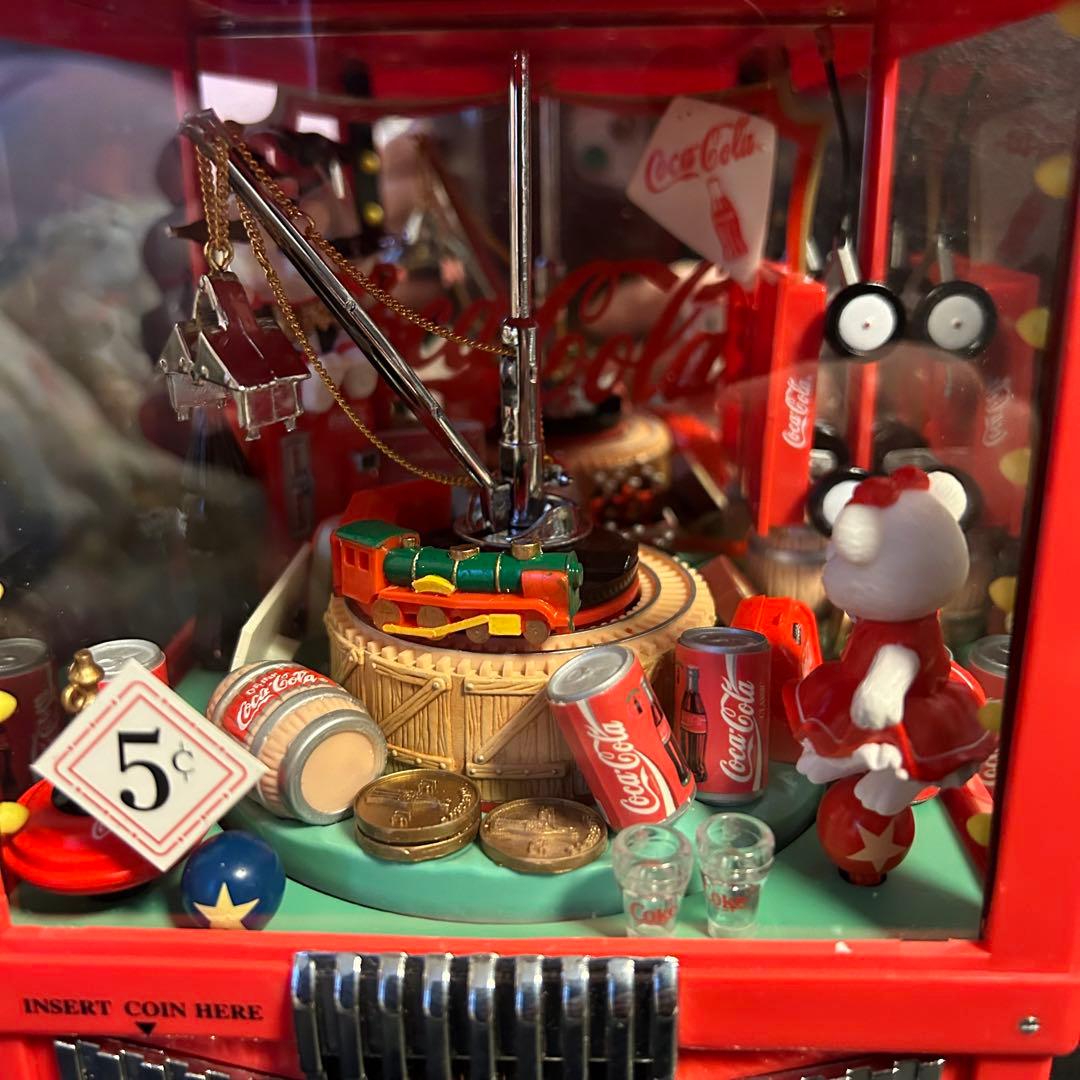 ★コカコーラ クレーンゲーム型オルゴール 貯金箱 エネスコエネスコ★ビンテージ