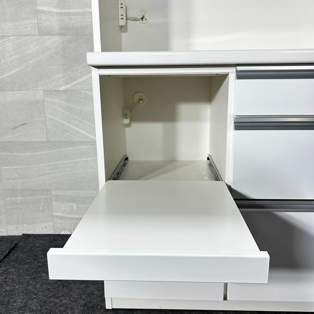 引取限定価格 松田家具 食器棚 メッカ 幅100cm シンプルd4948