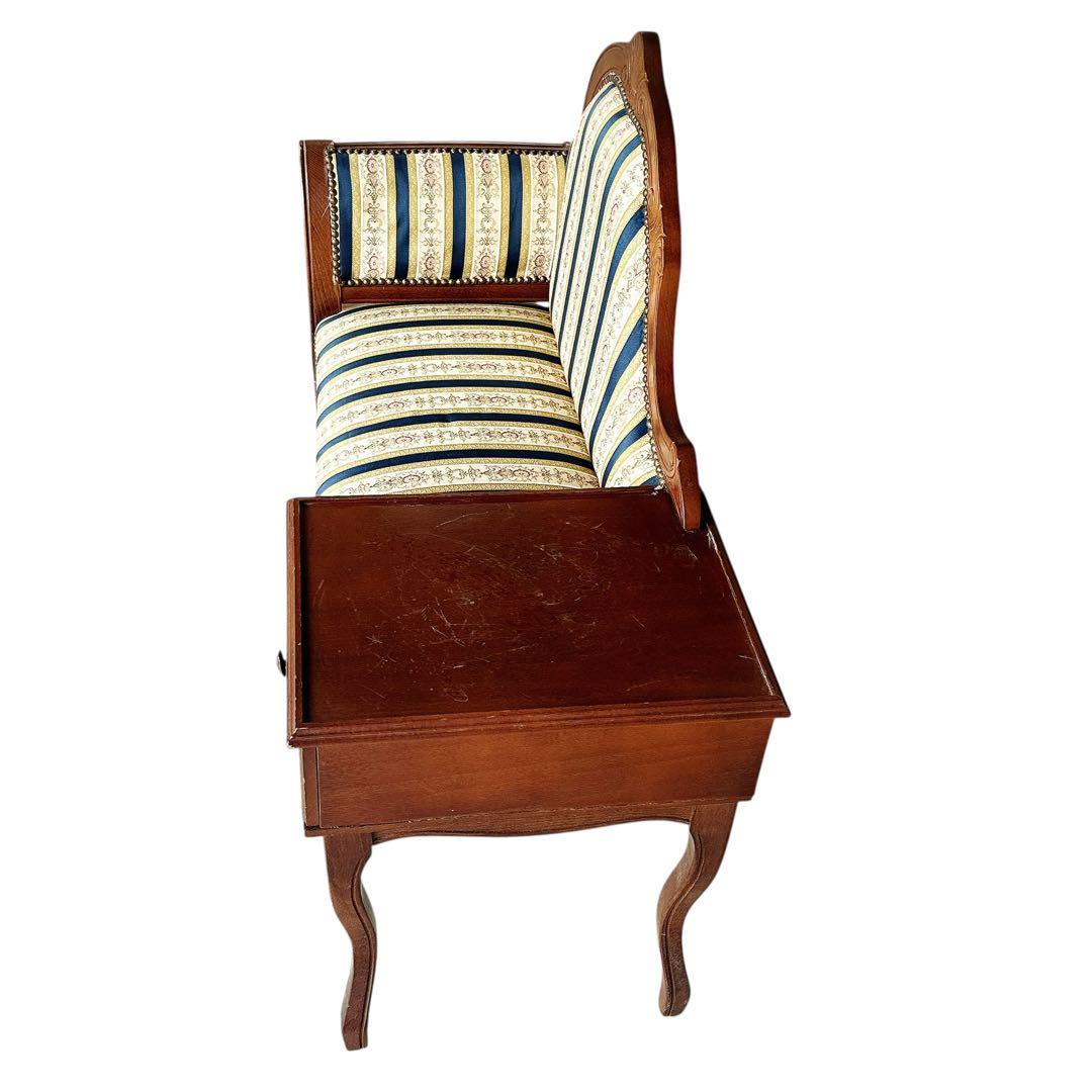 タロッコ テレフォンベンアンティーク風 クラシック 天然木 猫足 猫脚