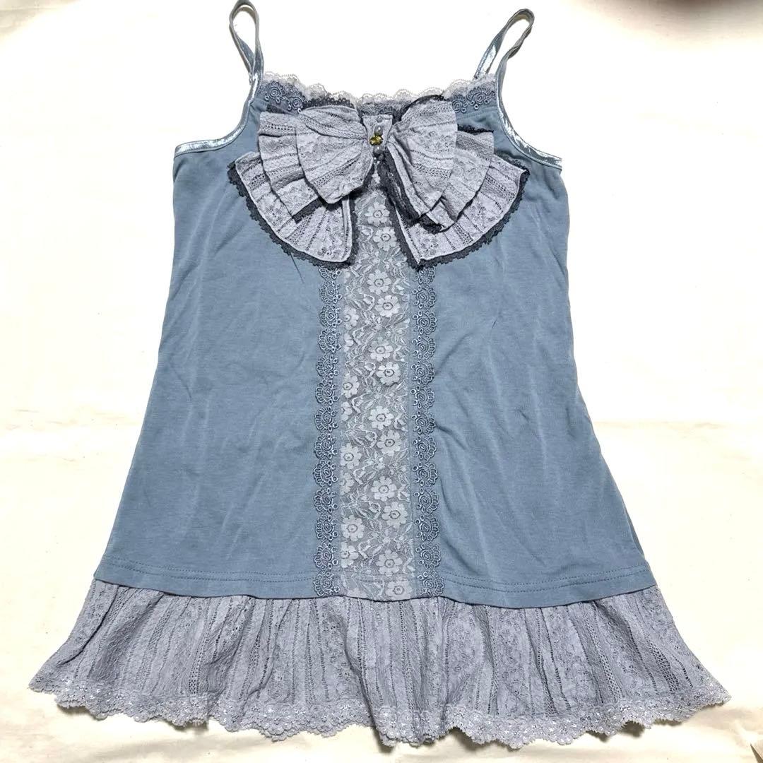 axes femme レースビッグリボンキャミソール