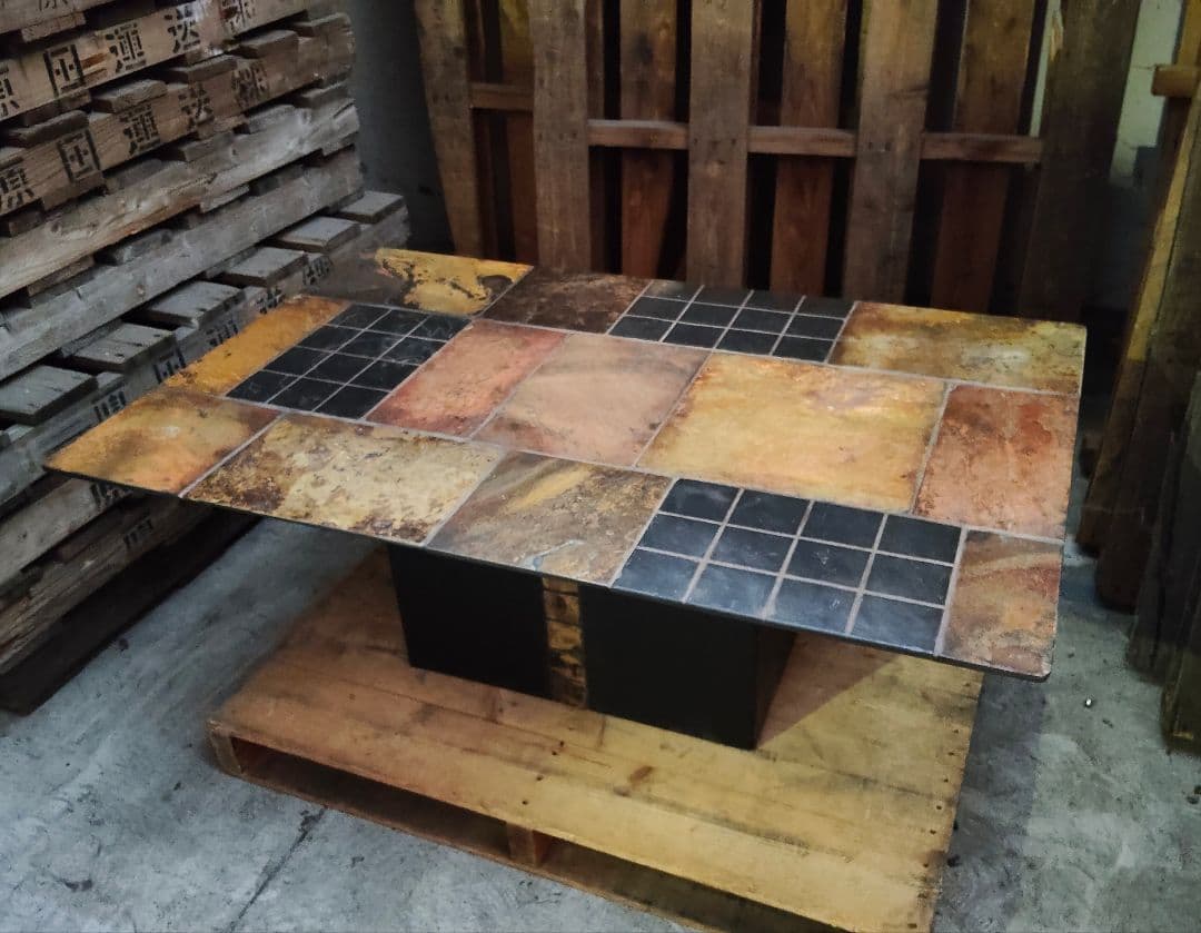 発送・引取可能！ ヴィンテージ タイル コーヒーテーブル センターテーブル