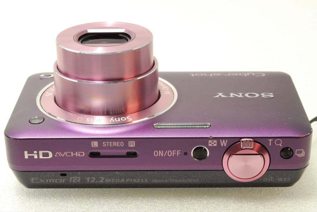 サン_SONY DSC-WX5 ❤️スマホ転送 動作確認済 パープル