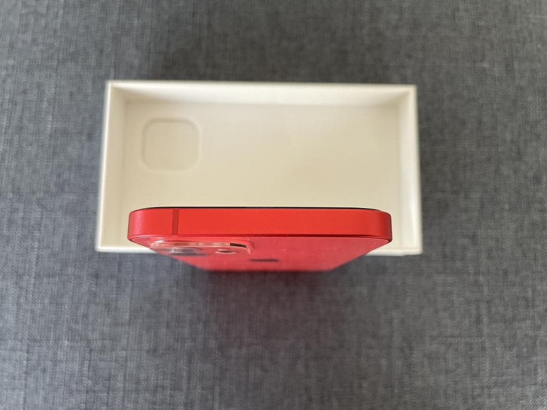 【美品】iPhone12 64GB レッド SIMフリー レザーケース付き